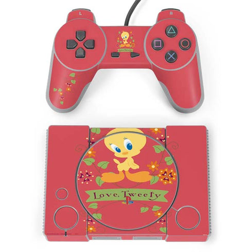 Looney Tunes Tweety Embroidered PlayStation Classic Bundle Skin