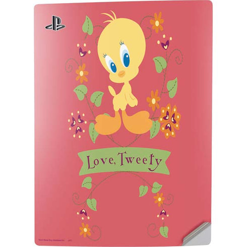 Looney Tunes Tweety Embroidered PS5 Digital Edition Console Skin