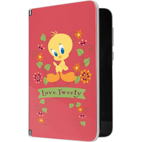 Looney Tunes Tweety Embroidered Surface Duo Skin