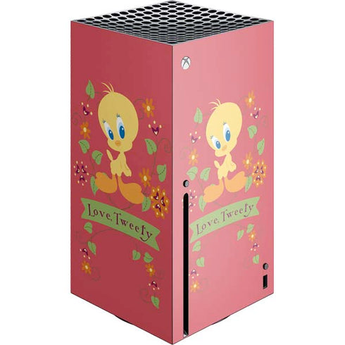 Looney Tunes Tweety Embroidered Xbox Series X Console Skin
