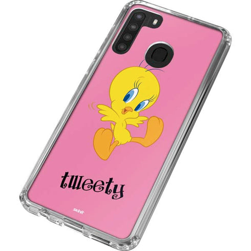 Looney Tunes Tweety Pinky Galaxy A21 Clear Case