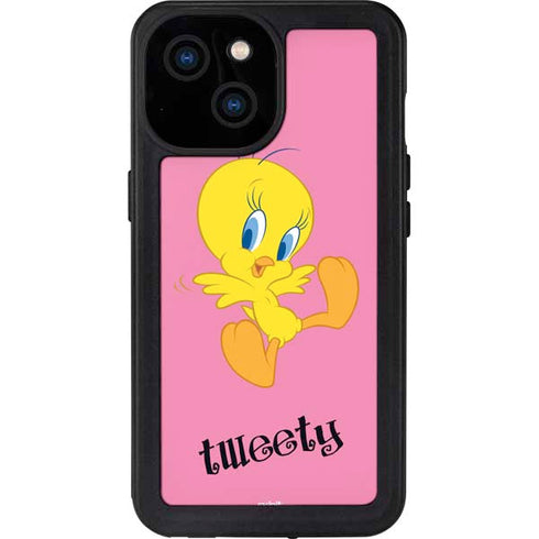 Looney Tunes Tweety Pinky iPhone 13 Mini Waterproof Case