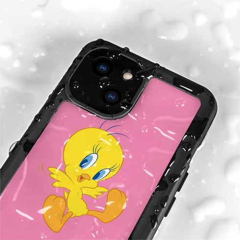 Looney Tunes Tweety Pinky iPhone 13 Mini Waterproof Case