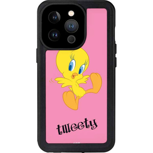 Looney Tunes Tweety Pinky iPhone 14 Pro Waterproof Case