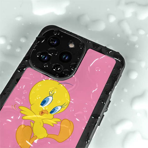 Looney Tunes Tweety Pinky iPhone 14 Pro Waterproof Case