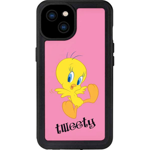 Looney Tunes Tweety Pinky iPhone 15 Plus Waterproof Case