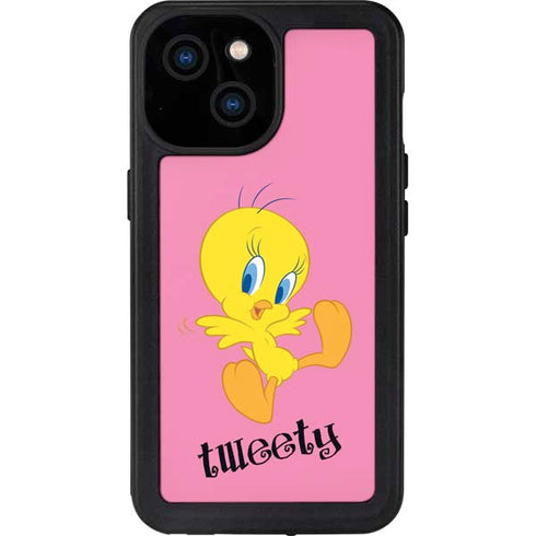 Looney Tunes Tweety Pinky iPhone 15 Waterproof Case