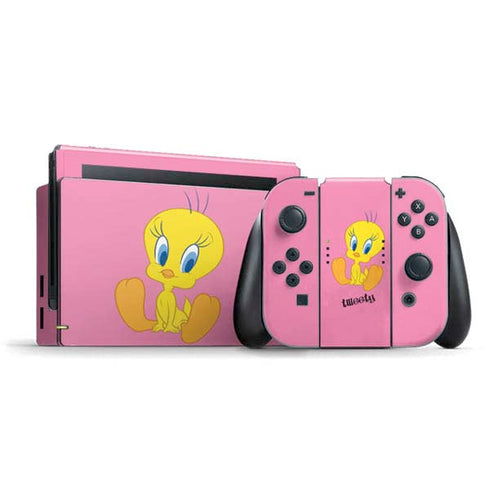 Looney Tunes Tweety Pinky Nintendo Switch Bundle Skin