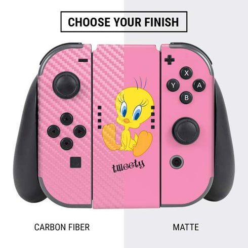 Looney Tunes Tweety Pinky Nintendo Switch Bundle Skin