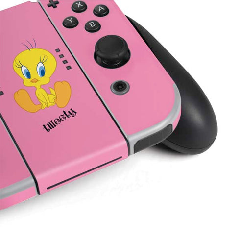 Looney Tunes Tweety Pinky Nintendo Switch OLED (2021) Skin