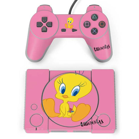 Looney Tunes Tweety Pinky PlayStation Classic Bundle Skin
