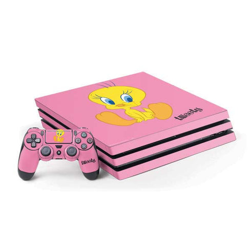 Looney Tunes Tweety Pinky PS4 Pro Bundle Skin