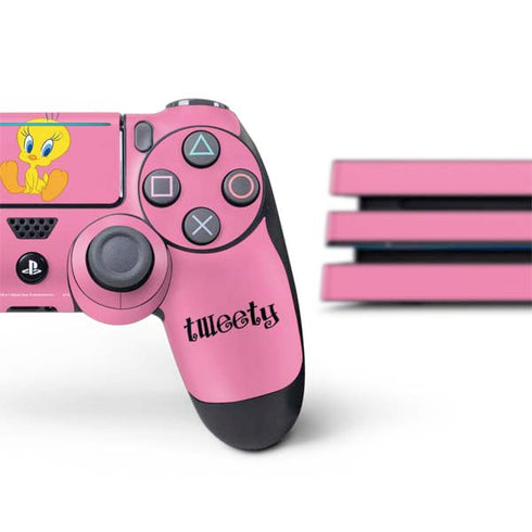 Looney Tunes Tweety Pinky PS4 Pro Bundle Skin