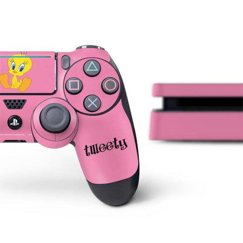 Looney Tunes Tweety Pinky PS4 Slim Bundle Skin