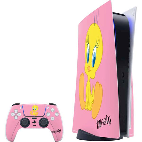 Looney Tunes Tweety Pinky PS5 Bundle Skin