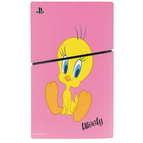 Looney Tunes Tweety Pinky PS5 Slim Disk Console Skin