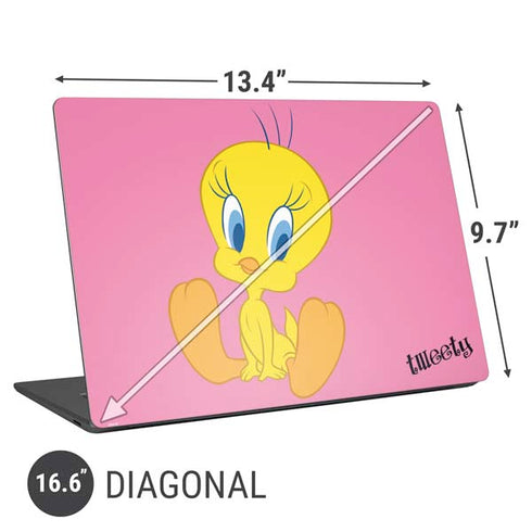 Looney Tunes Tweety Pinky Universal Laptop 16.6in (13.4 x 9.7in) Skin