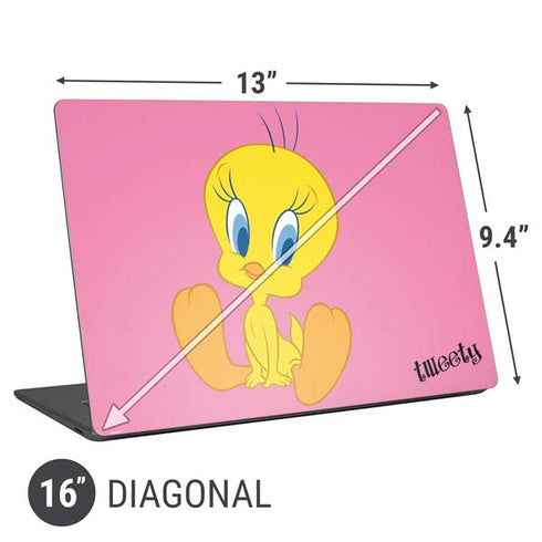 Looney Tunes Tweety Pinky Universal Laptop 16in (13 x 9.4in) Skin