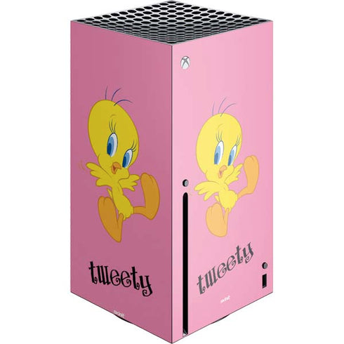 Looney Tunes Tweety Pinky Xbox Series X Console Skin