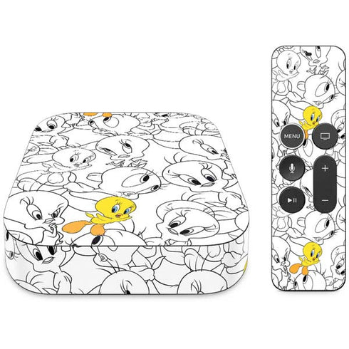Looney Tunes Tweety Super Sized Pattern Apple TV Skin