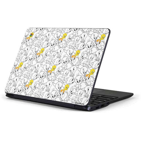 Looney Tunes Tweety Super Sized Pattern Samsung Chromebook Skin