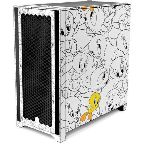 Looney Tunes Tweety Super Sized Pattern Corsair 4000D Tempered Glass Mid-Tower ATX Case Skin