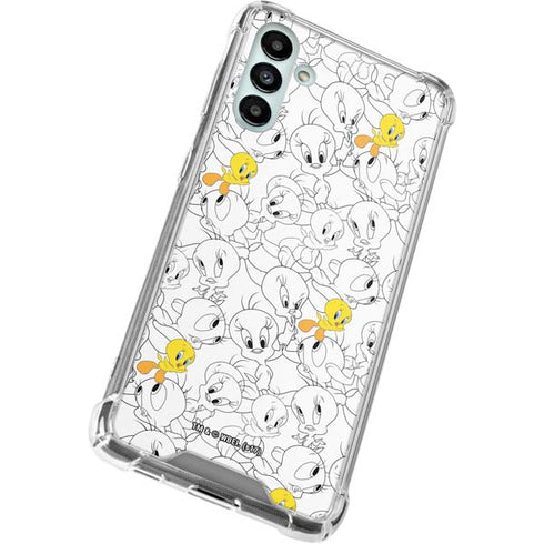Looney Tunes Tweety Super Sized Pattern Galaxy A13 5G Clear Case