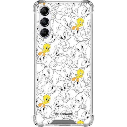Looney Tunes Tweety Super Sized Pattern Galaxy A15 5G Clear Case