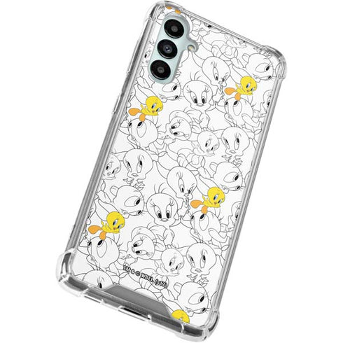 Looney Tunes Tweety Super Sized Pattern Galaxy A15 5G Clear Case