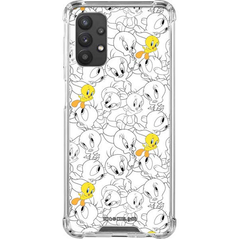 Looney Tunes Tweety Super Sized Pattern Galaxy A32 5G Clear Case