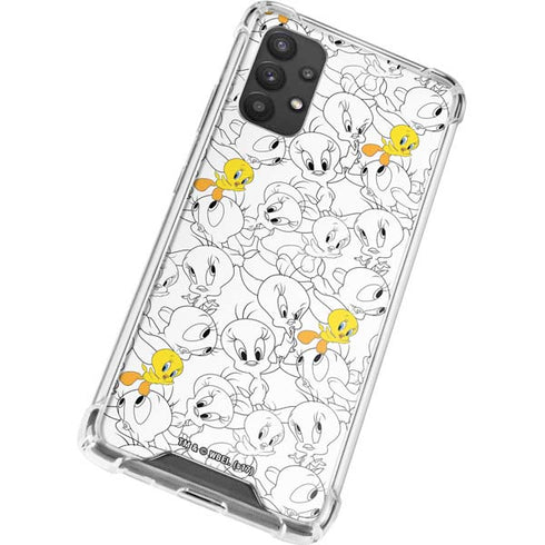 Looney Tunes Tweety Super Sized Pattern Galaxy A32 5G Clear Case