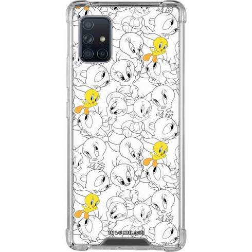 Looney Tunes Tweety Super Sized Pattern Galaxy A51 5G Clear Case