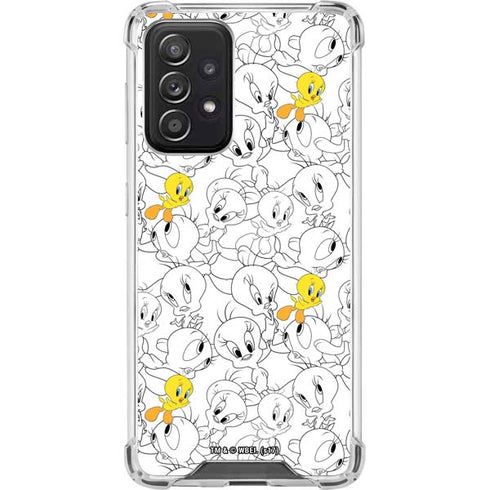 Looney Tunes Tweety Super Sized Pattern Galaxy A52 5G Clear Case