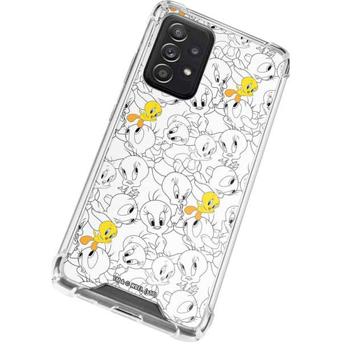 Looney Tunes Tweety Super Sized Pattern Galaxy A52 5G Clear Case