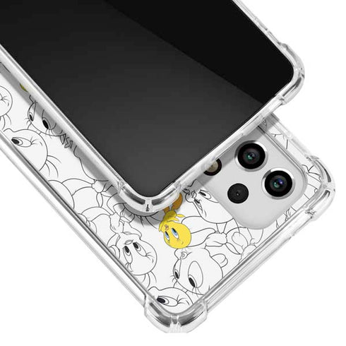 Looney Tunes Tweety Super Sized Pattern Galaxy A53 5G Clear Case