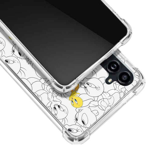 Looney Tunes Tweety Super Sized Pattern Galaxy A54 5G Clear Case