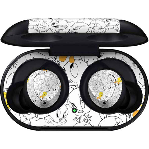 Looney Tunes Tweety Super Sized Pattern Galaxy Buds Skin