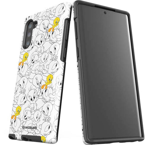 Looney Tunes Tweety Super Sized Pattern Galaxy Note 10 Pro Case