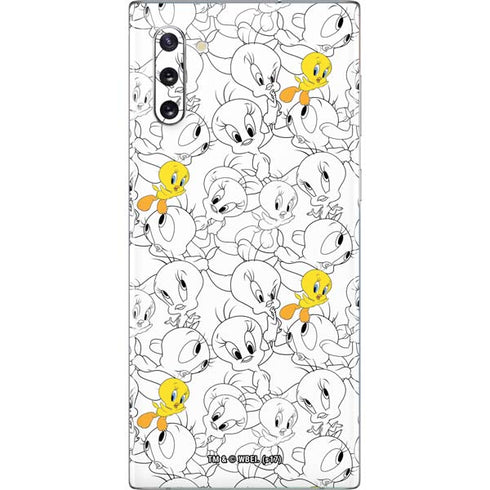 Looney Tunes Tweety Super Sized Pattern Galaxy Note 10 Skin
