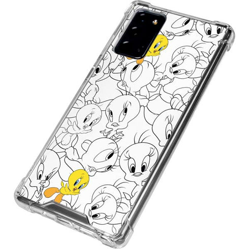 Looney Tunes Tweety Super Sized Pattern Galaxy Note20 5G Clear Case