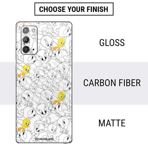 Looney Tunes Tweety Super Sized Pattern Galaxy Note20 5G Skin