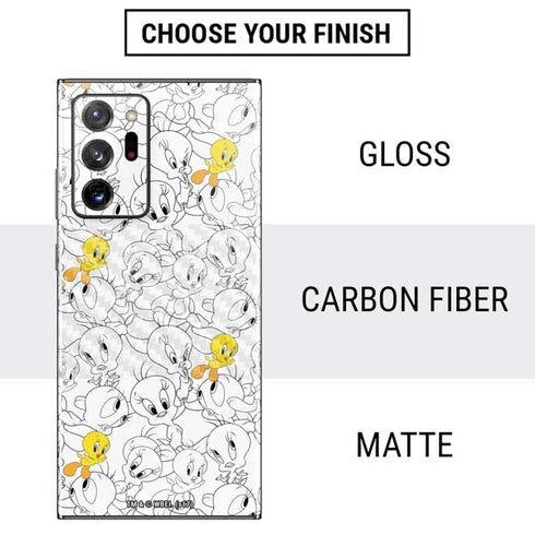 Looney Tunes Tweety Super Sized Pattern Galaxy Note20 Ultra 5G Skin