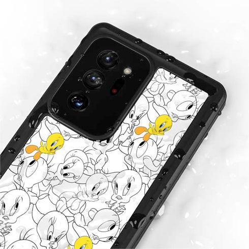 Looney Tunes Tweety Super Sized Pattern Galaxy Note20 Ultra 5G Waterproof Case