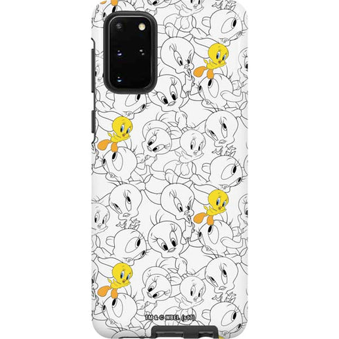 Looney Tunes Tweety Super Sized Pattern Galaxy S20 Plus Pro Case