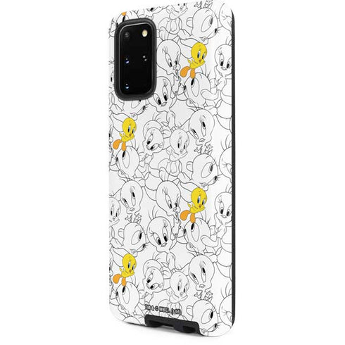 Looney Tunes Tweety Super Sized Pattern Galaxy S20 Plus Pro Case