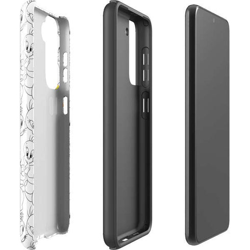 Looney Tunes Tweety Super Sized Pattern Galaxy S21 5G Pro Case