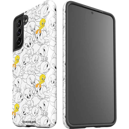 Looney Tunes Tweety Super Sized Pattern Galaxy S21 5G Pro Case