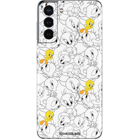 Looney Tunes Tweety Super Sized Pattern Galaxy S21 5G Skin