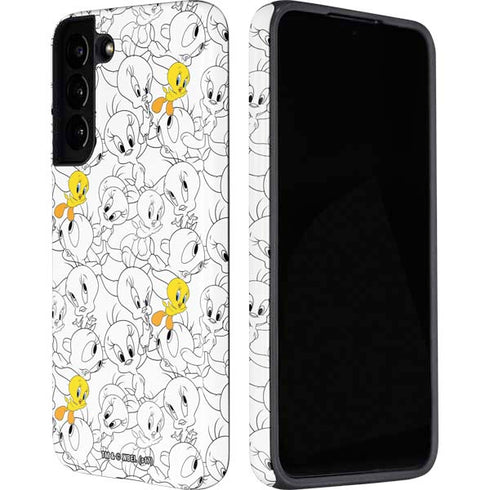 Looney Tunes Tweety Super Sized Pattern Galaxy S22 Plus Pro Case