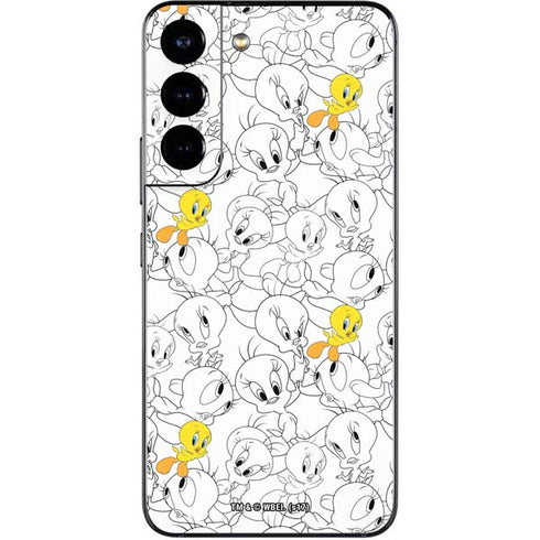 Looney Tunes Tweety Super Sized Pattern Galaxy S22 Skin